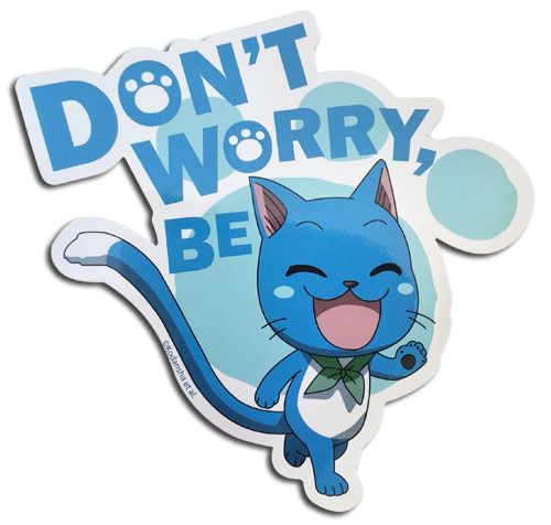 Fairy Tail Don T Worry Be Happy Sticker gea Mobilenav Buttons